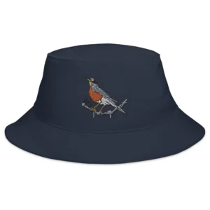 American Robin Embroidered Bucket Hat