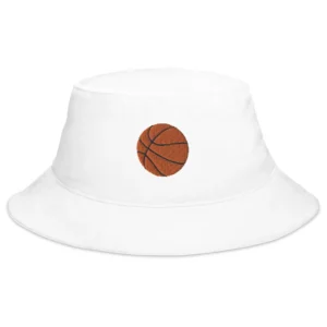 Basketball Embroidered Unisex Adult  Bucket Hat