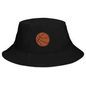 Basketball Embroidered Unisex Adult  Bucket Hat