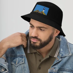 Embroidered Lighthouse Bucket Hat