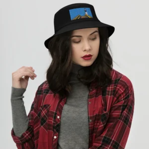 Embroidered Lighthouse Bucket Hat