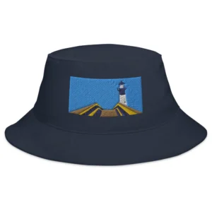 Embroidered Lighthouse Bucket Hat