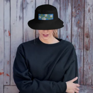 Floral Embroidered Bucket Hat