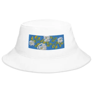 Floral Embroidered Bucket Hat