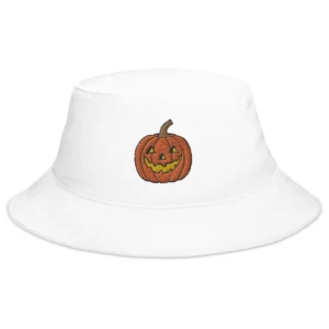 Jack o Lantern Embroidered Bucket Hat