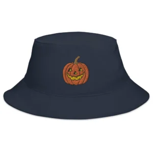 Jack o Lantern Embroidered Bucket Hat