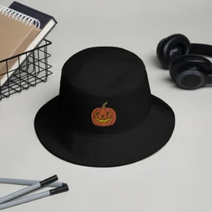 Jack o Lantern Embroidered Bucket Hat