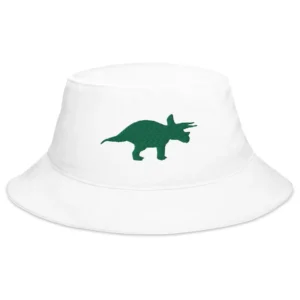 Triceratops Embroidered Dinosaur Bucket Hat