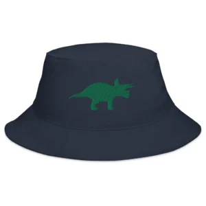 Triceratops Embroidered Dinosaur Bucket Hat