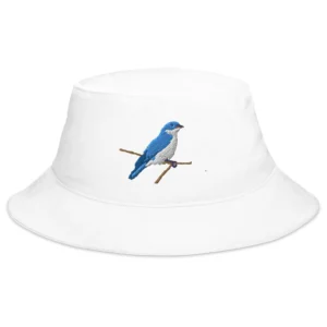 Unique Bird Embroidered Bucket Hat