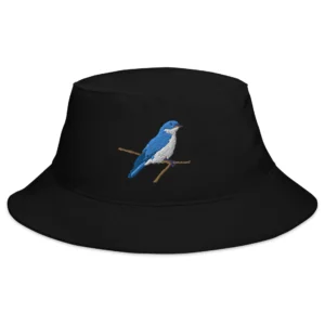 Unique Bird Embroidered Bucket Hat